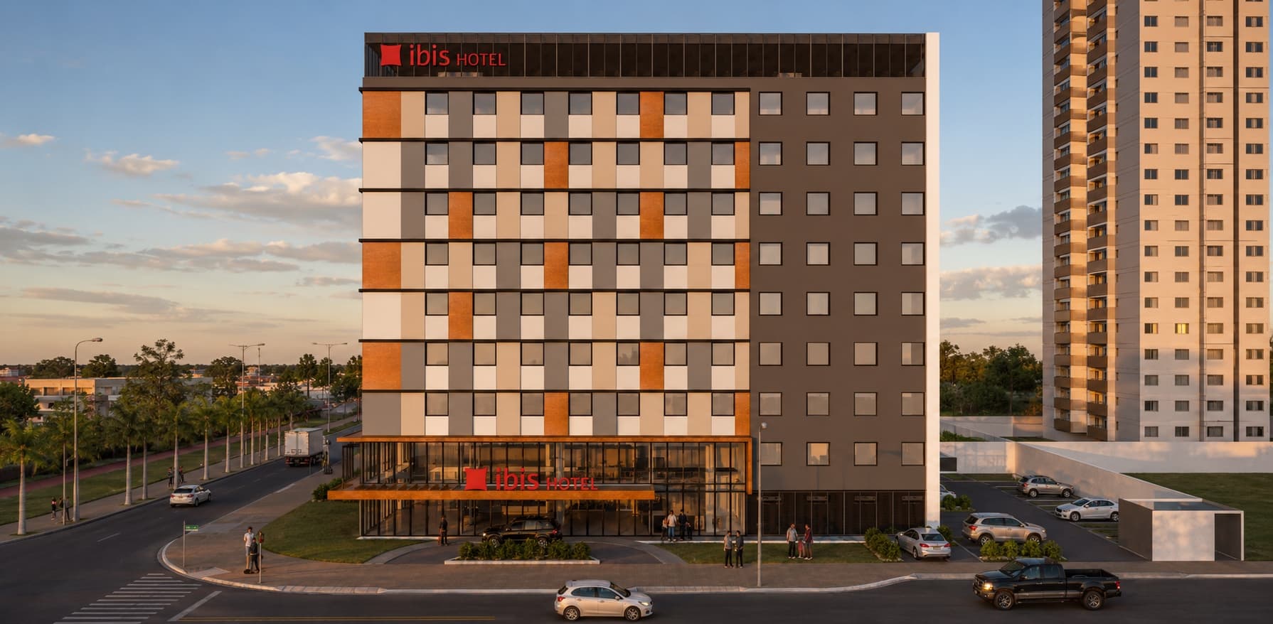 Ibis Indaiatuba, fachada do empreendimento